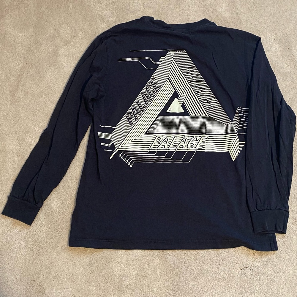 COPY - Palace Glow in the Dark TriFerg Long Sleeve T-Shirt - Black - Large